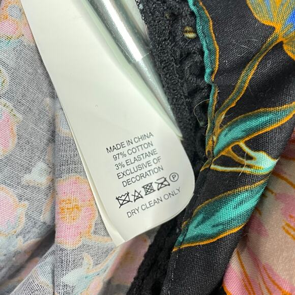 Kate Spade Floral Mixed Blossom Fit-and-Flare Dress Cotton Sleeveless womens 12 - Picture 14 of 16